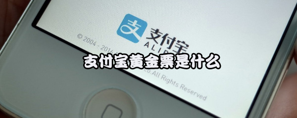 支付宝黄金票是什么