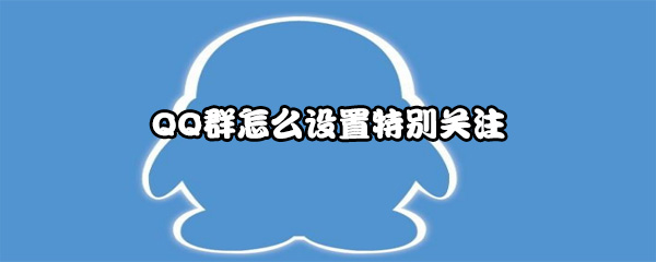 QQ群怎么设置特别关注