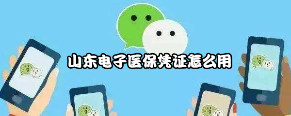 山东电子医保凭证怎么用