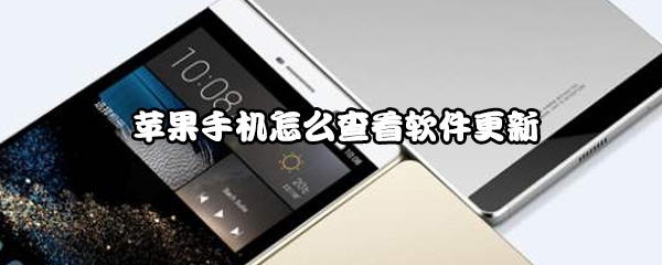 苹果手机怎么查看软件更新
