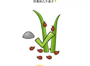 Brain Blow第17关解答方法,你看到几个虫子