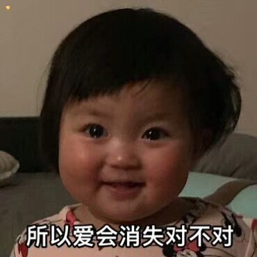 抖音所以爱会消失对不对表情包