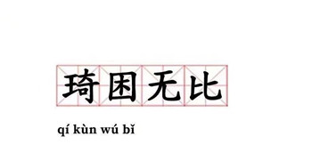 抖音琦困无比是什么梗