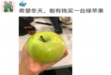抖音冬天的第一个苹果是什么梗