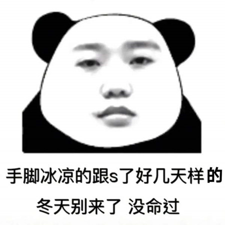抖音手脚冰凉的跟s了好几天样的冬天别来了没命过表情包大全
