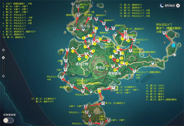 原神鹤观怪物刷取路线推荐
