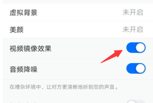 腾讯会议怎么开启视频镜像效果