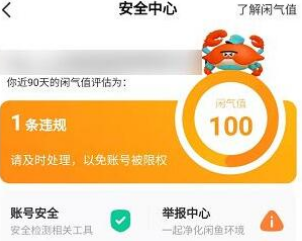 闲鱼怎么查看账号的安全分