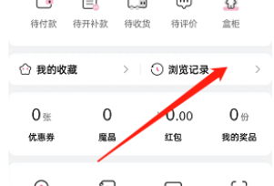 哔哩哔哩会员购浏览记录怎么查看