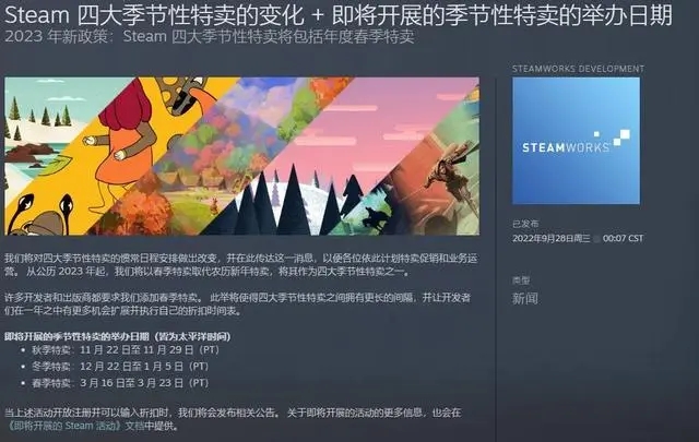 steam有没有春节促销