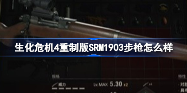 《生化危机4重制版》武器讲解SR M1903(步枪)