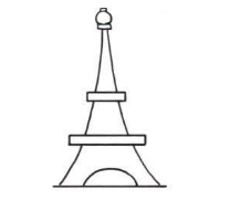 QQ画图红包巴黎铁塔怎么画