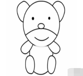 QQ画图红包熊怎么画