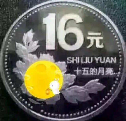 十五月亮十六圆硬币图片